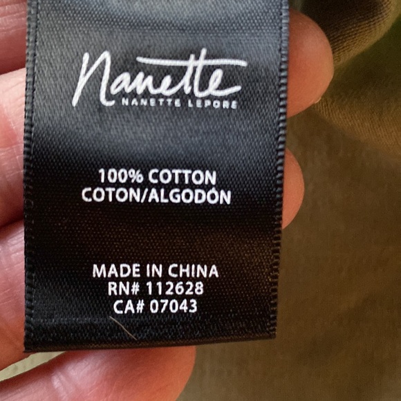 BOHO Nanette Lepore 100% Cotton Lightweight Trench Coat With Embroidered Arms - Picture 16 of 16